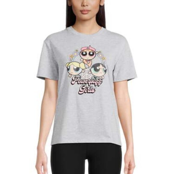 Powerpuff Girls Juniors’ Boyfriend Graphic Tee, Size 2X, NEW - Picture 1 of 3